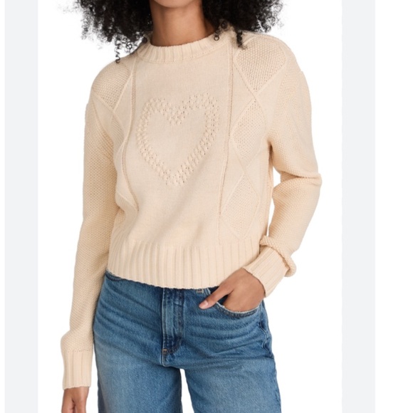 NWT Shoshanna Marlee Sweater in Cream - Size S